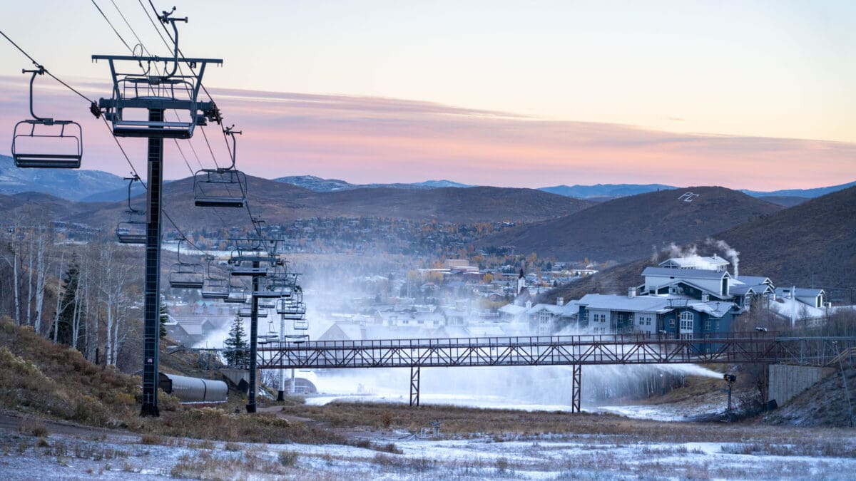 Park City Mountain began its snowmaking operations for the 2023/24 season on Thursday, October 26.