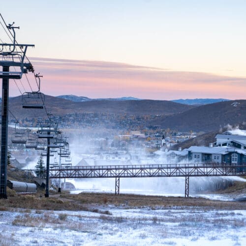 Park City Mountain began its snowmaking operations for the 2023/24 season on Thursday, October 26.