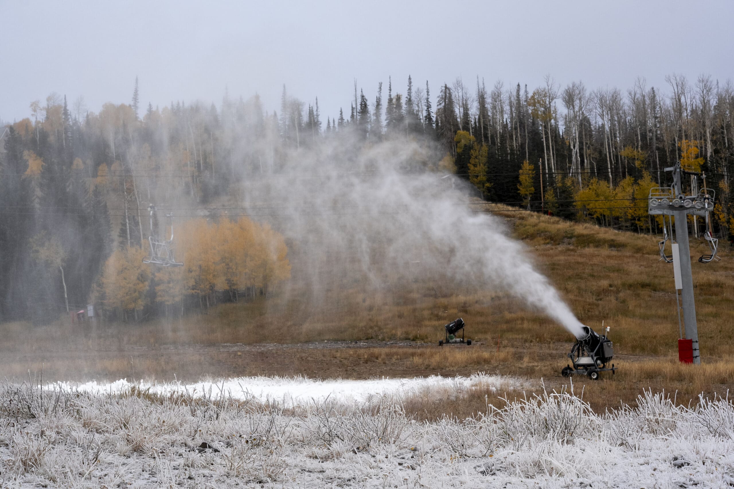 Ski resorts aim for more efficient snowmaking amid drought