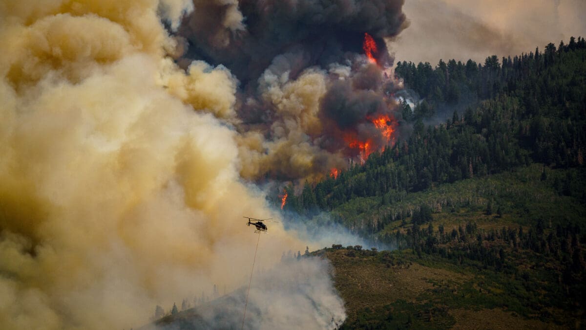 Photo by Trent Nelson/The Salt Lake Tribune The Parleys Canyon Fire burns on Saturday, Aug. 14, 2021.