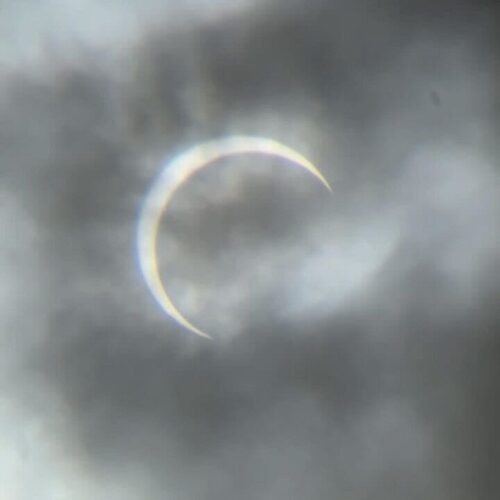 Annular Solar Eclipse visible over Park City Utah.