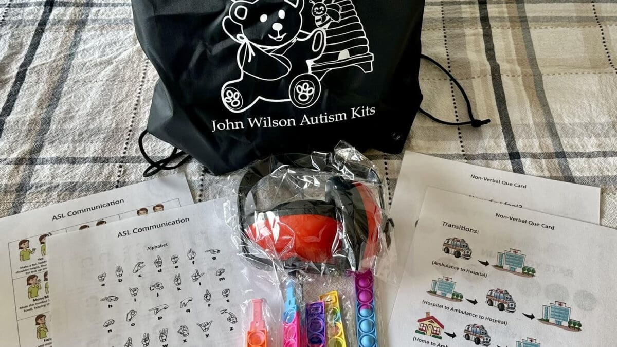 Autism kits created by paramedic and father Jeff Wilson soon to be in every Gold Cross amulance
