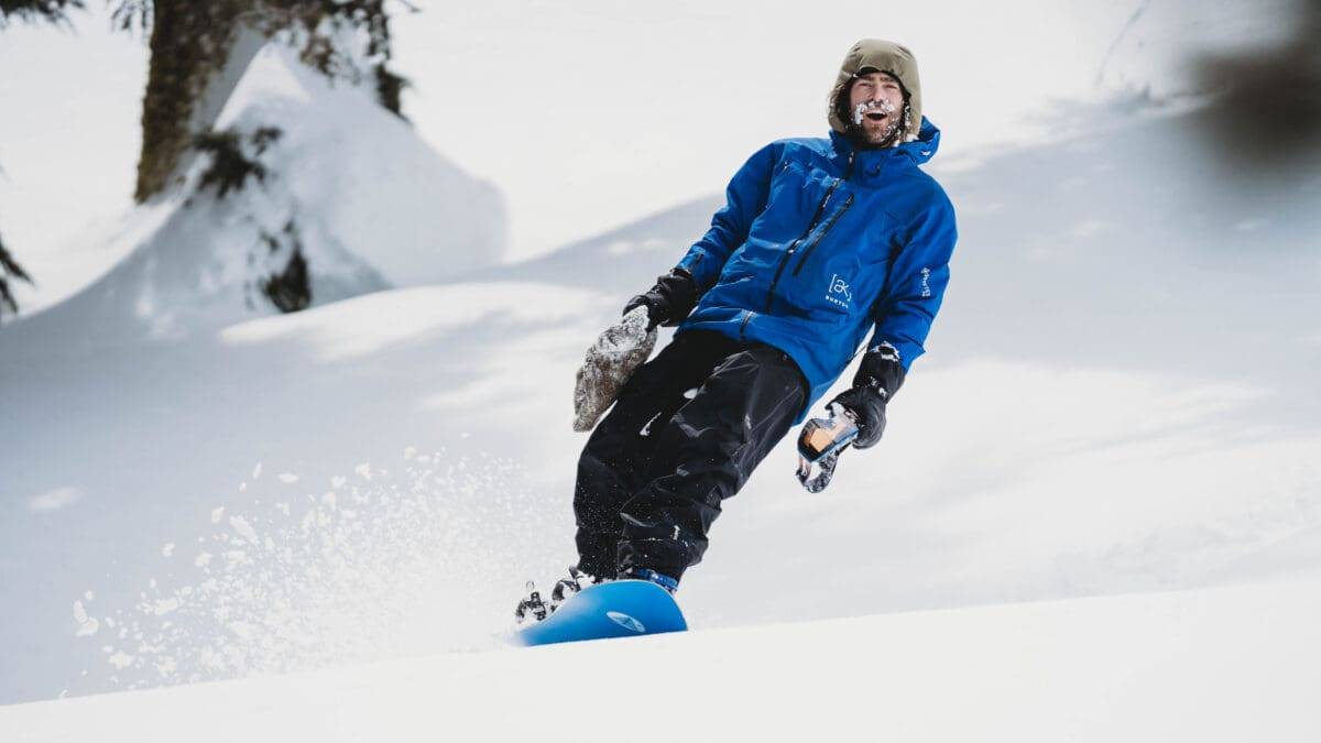 Utah snowboarding legend Bode Merrill appears in the Utah segment of "Flying High Again."