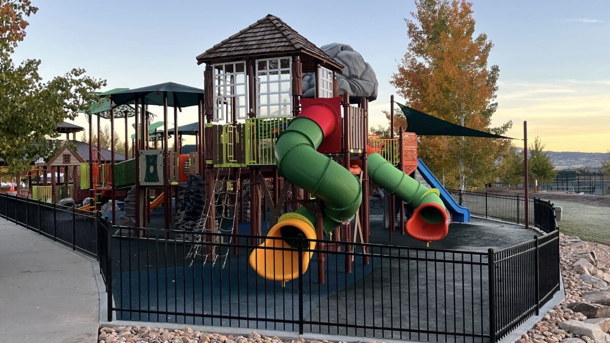 The new playground at Willow Creek Park is set for a grand opening on Tuesday, Oct. 17. Photo: TownLift