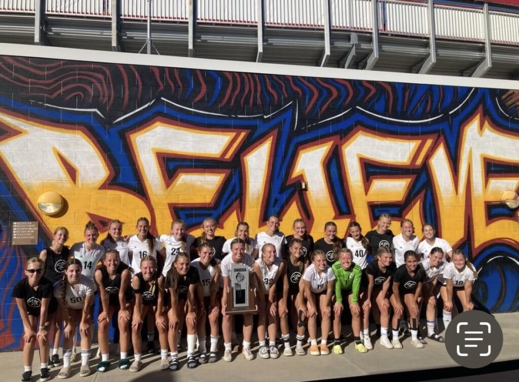 Miners soccer girls, second at State.