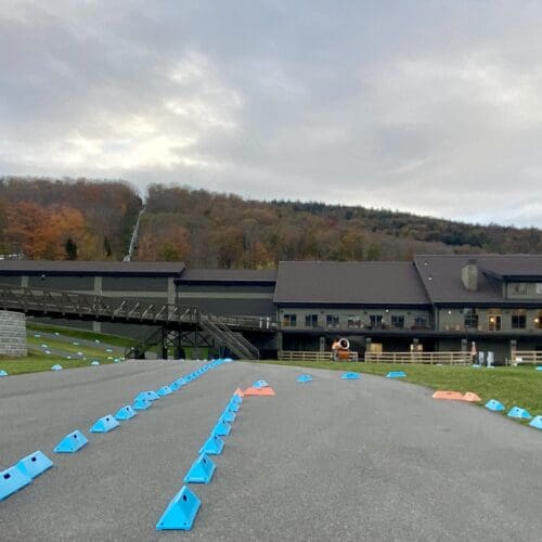 Skeleton indoor push track building located at the Skeleton track venue in Lake Placid.
