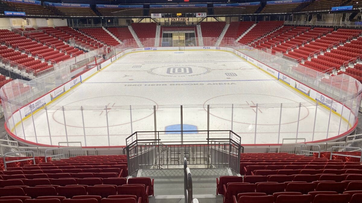 The "Miracle On Ice" hockey stadium in Lake Placid, N.Y. where Captain Mike Eruzione parlayed a team gold medal in the 1980 Olympics to the opportunity to light the Opening Ceremony Torch in the Salt Lake 2002 Games.