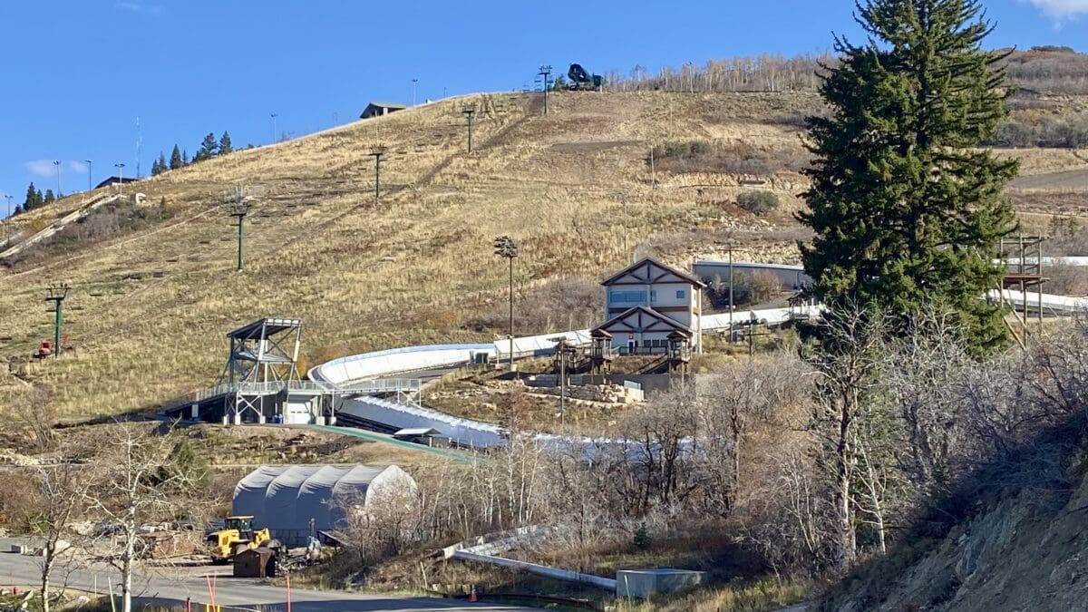 Utah Olympic Park's bobsled/skeleton/luge track.