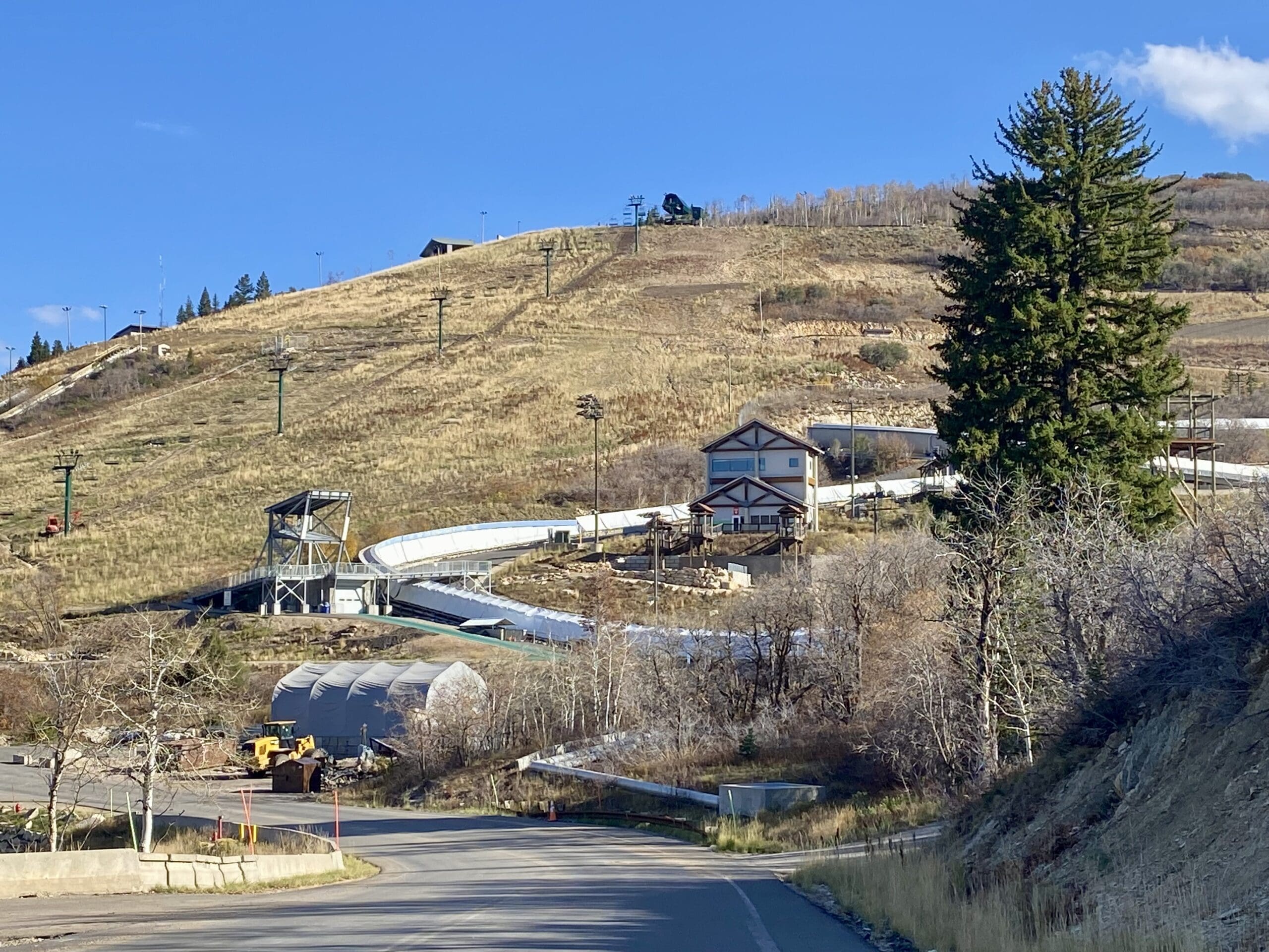 Utah Olympic Park's bobsled/skeleton/luge track.