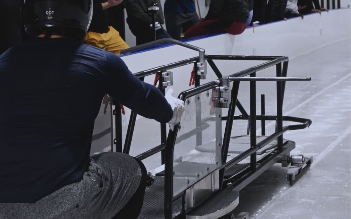 National Bobsled Push competition women's winner Kaysha Love, from Salt Lake City.