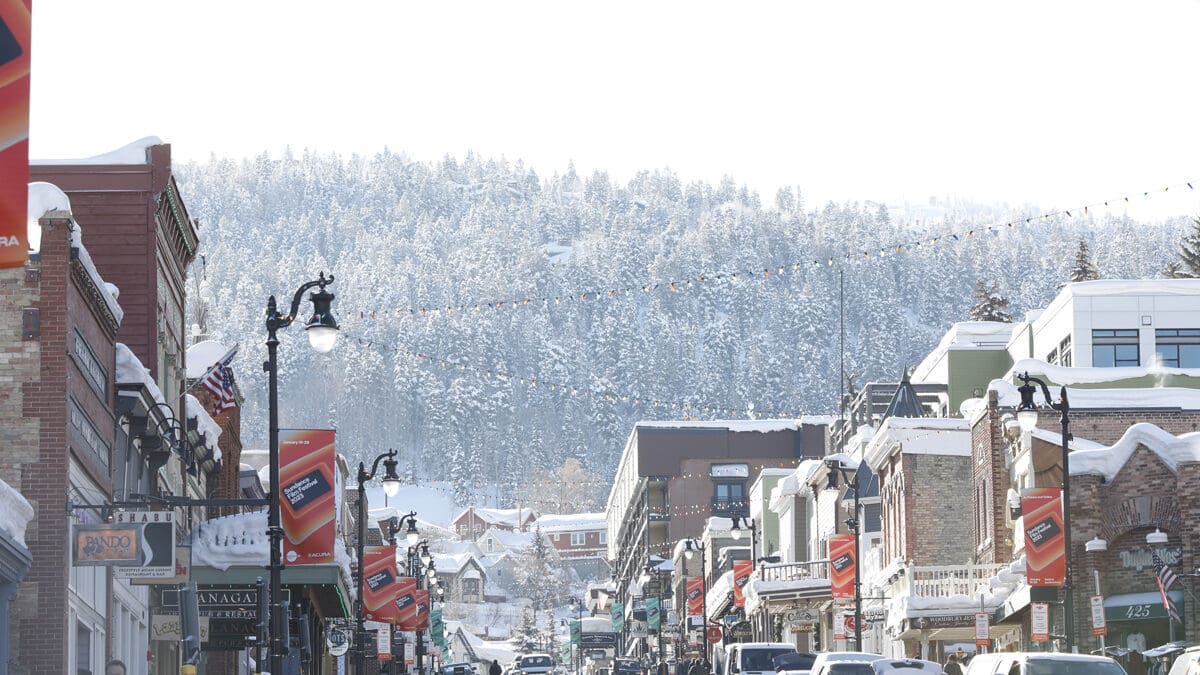 Main Street Park City during Sundance Film Festival.