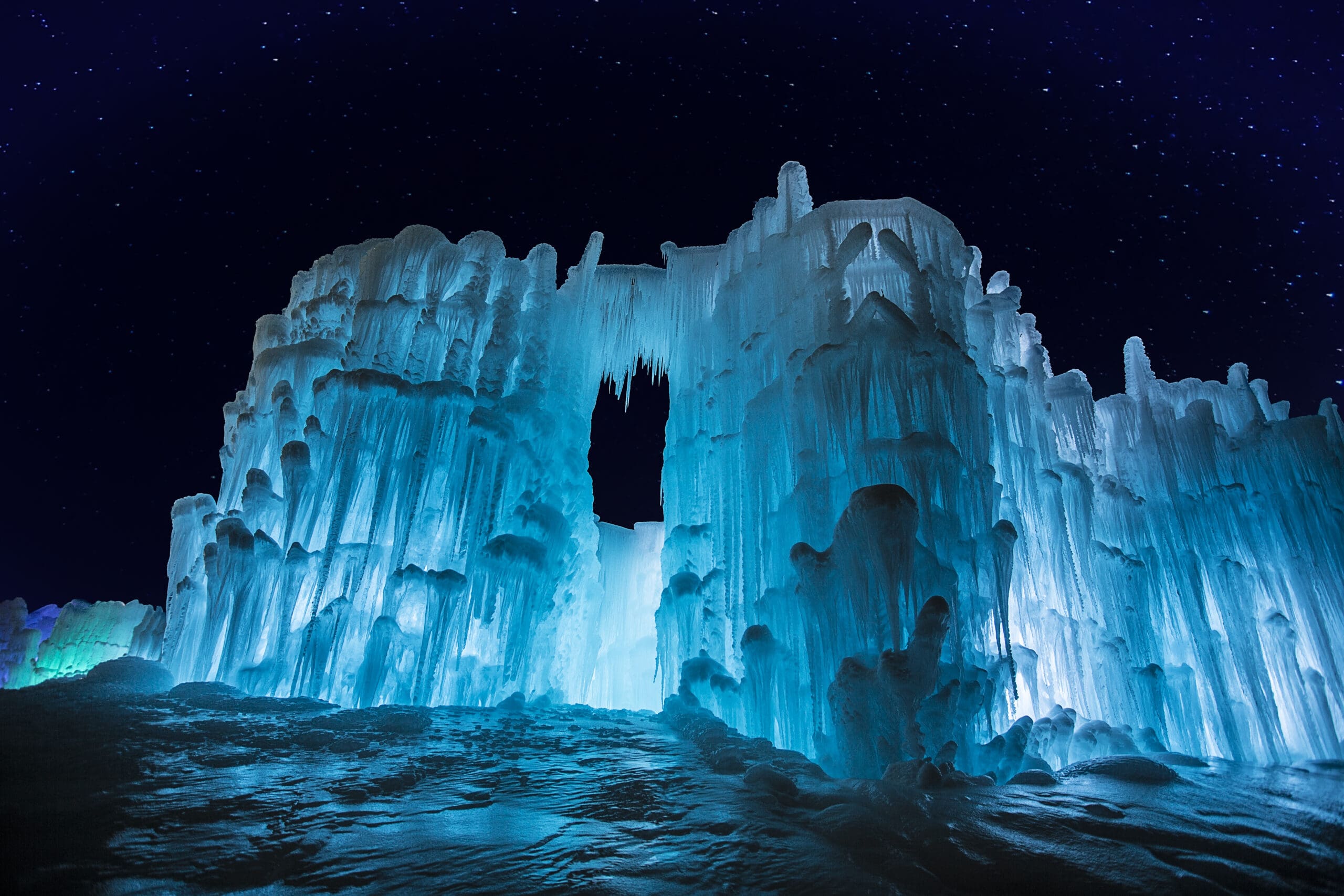 Midway Ice Castles redesigned for upcoming winter season.