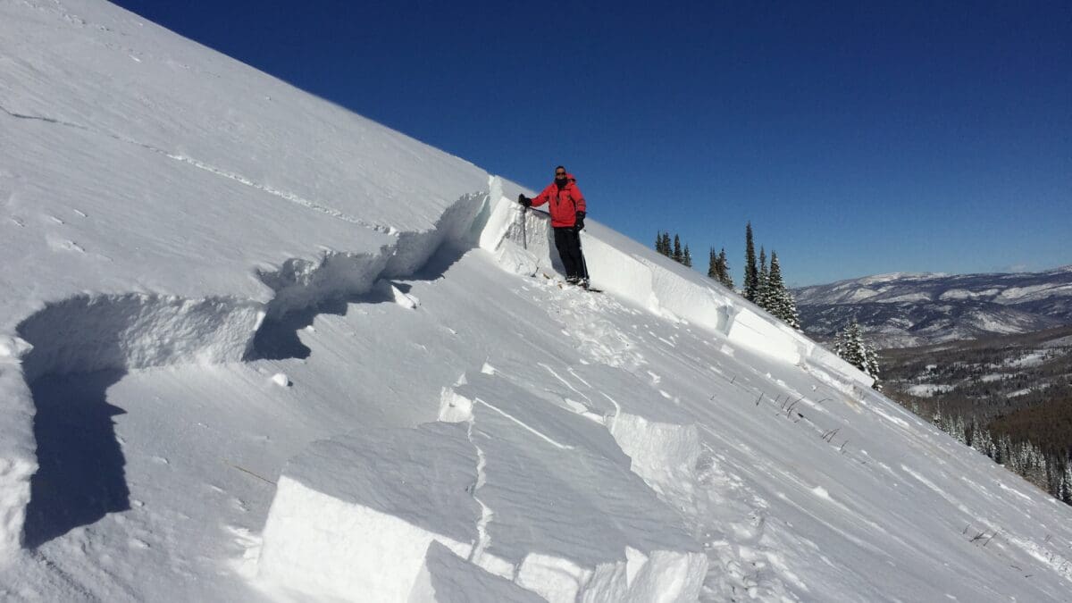 Utah Avalanche Center's Craig Gordon pictured here investigating a avalanche in Northern Utah.