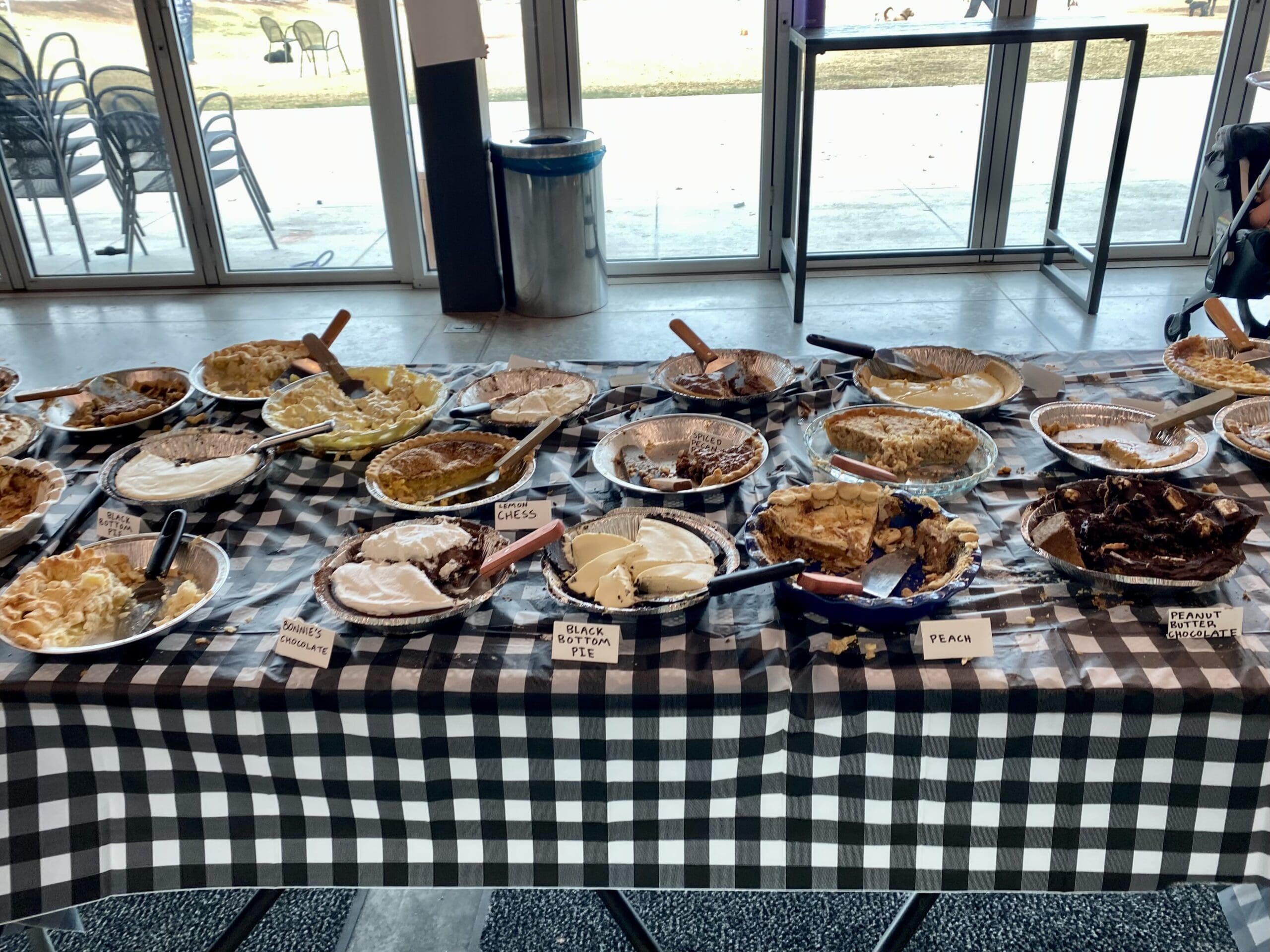 Annual Pie Breakfast Thanksgiving gathering at Lucky Ones Coffee Shop.