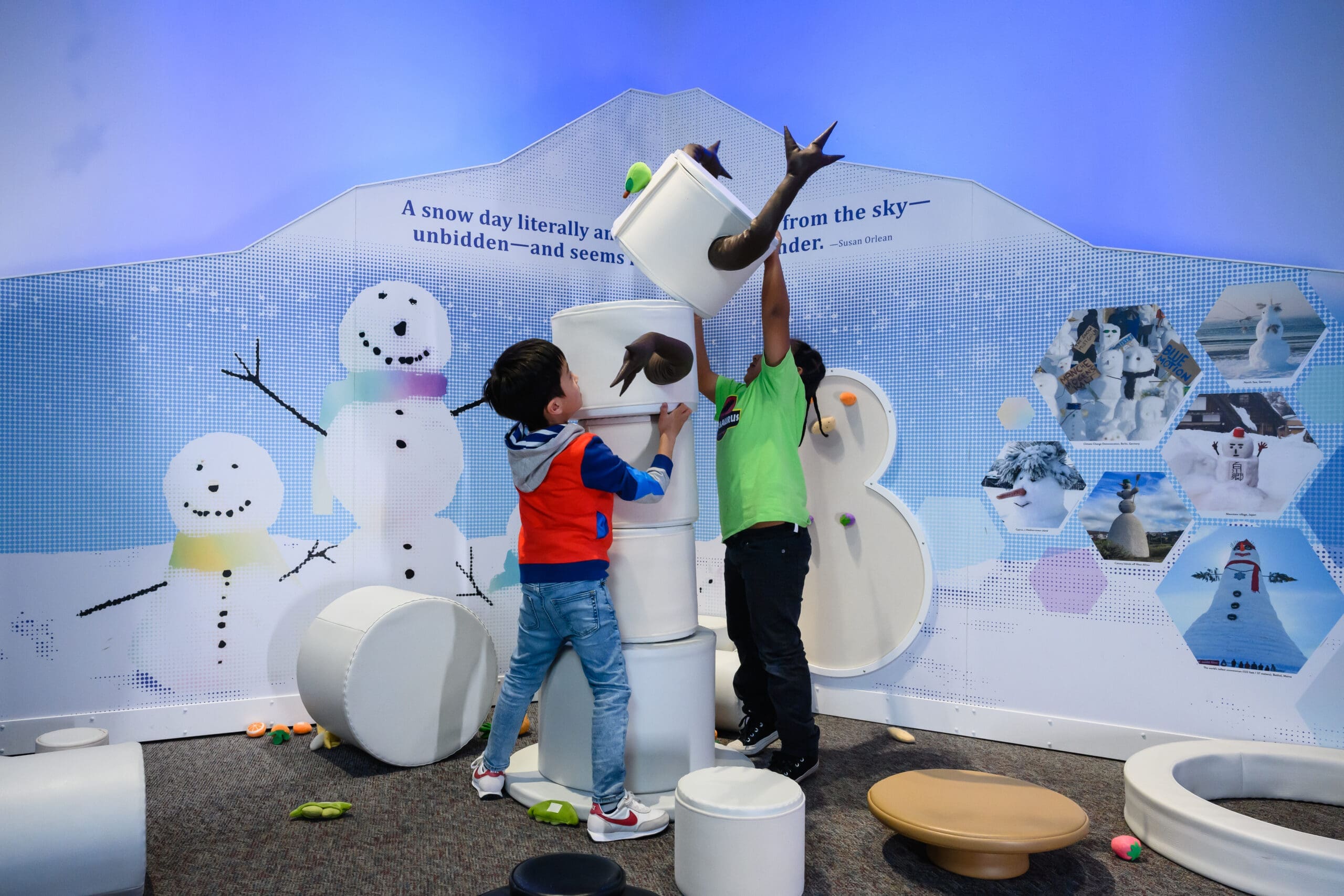 Traveling Snow Exhibit at the Swaner Preserve and Ecocenter for winter 2023/24 season.