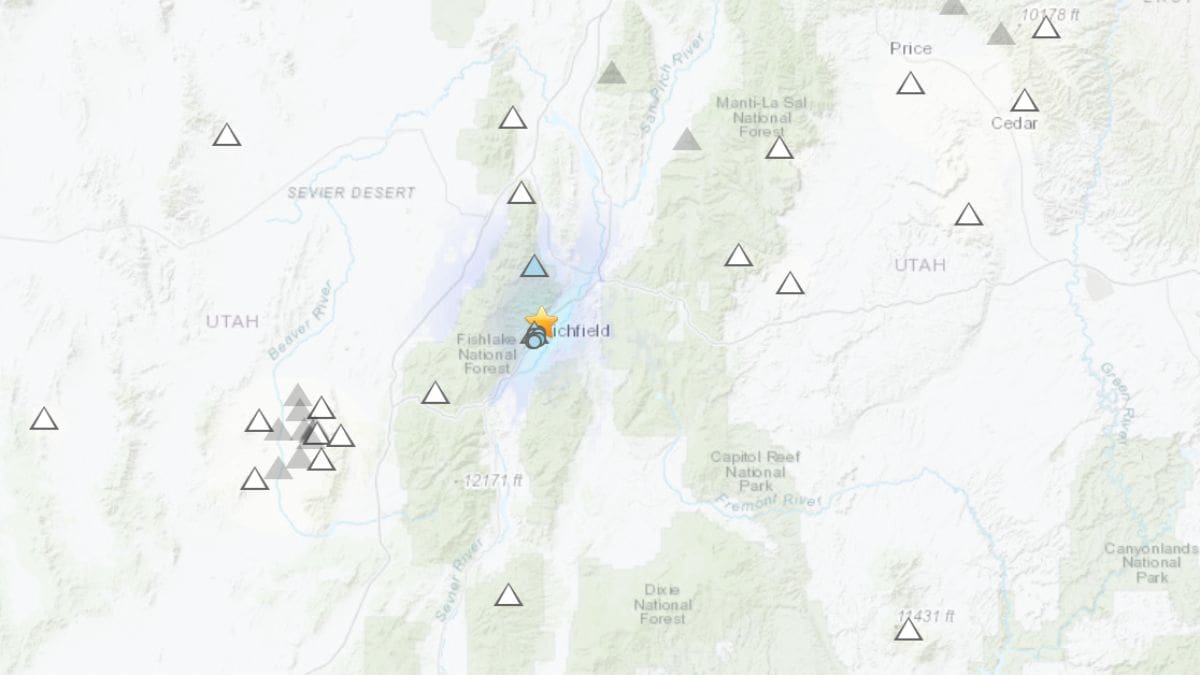 A magnitude 3.2 earthquake shook the Richfield area on Nov. 2, 2023.