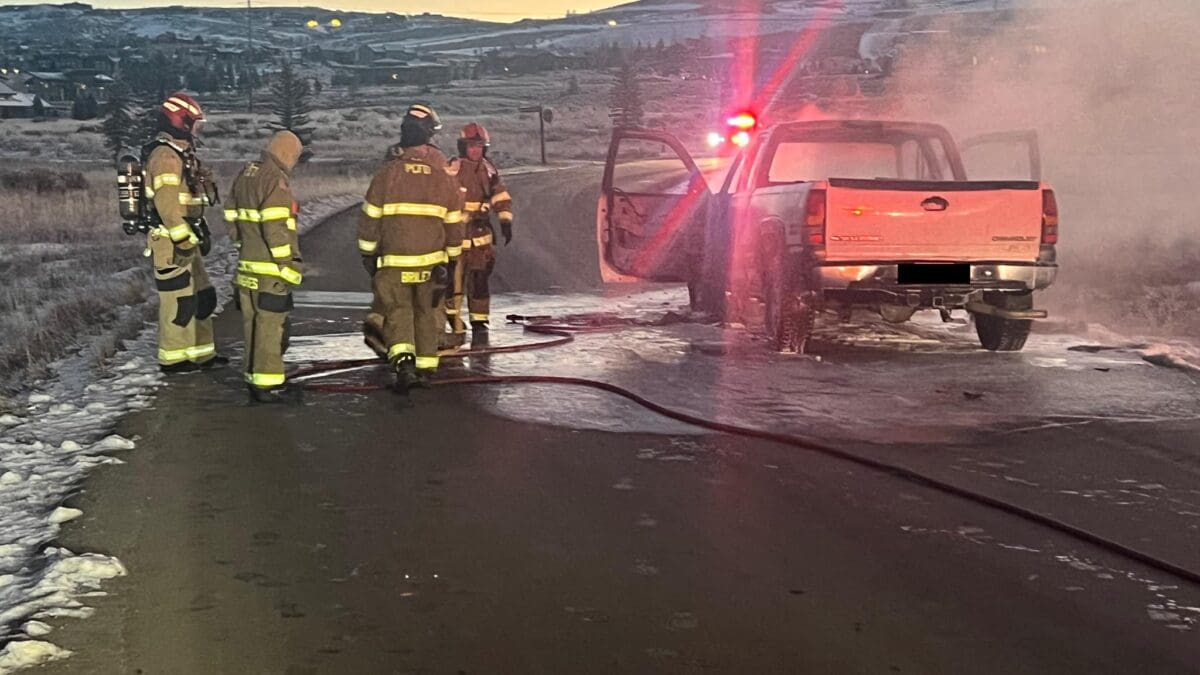 The Park City Fire District responded to a small fire near the entrance of Promontory Ranch on Dec. 5, 2023.