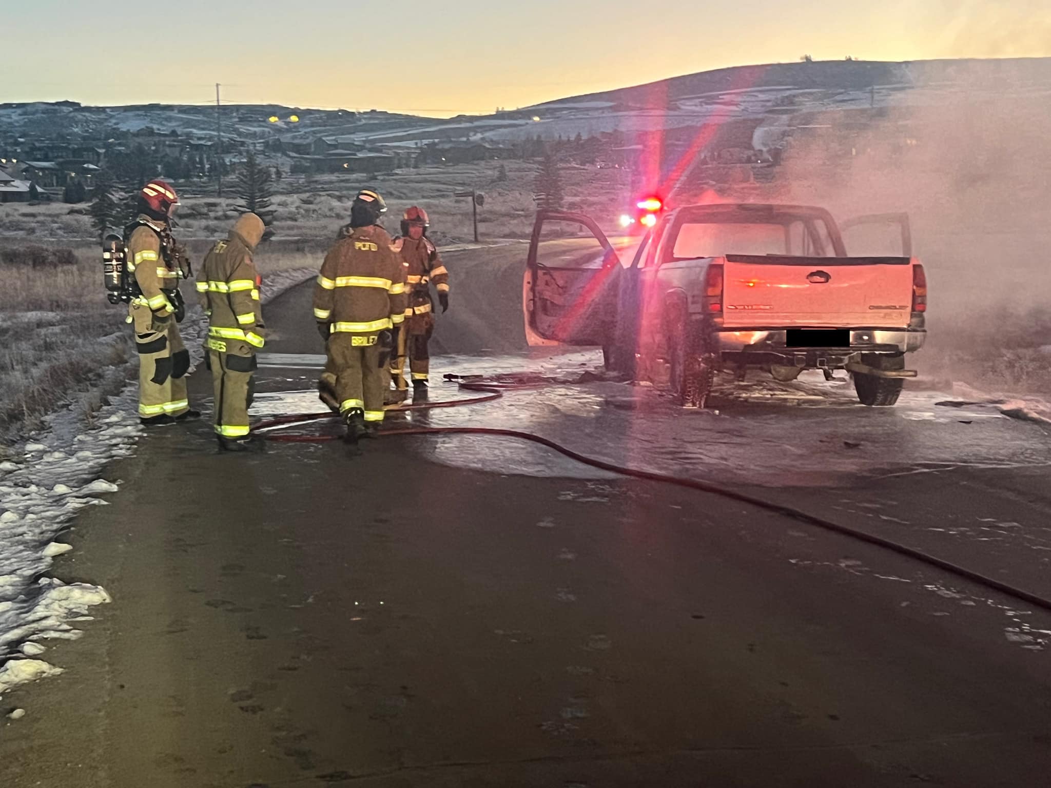 The Park City Fire District responded to a small fire near the entrance of Promontory Ranch on Dec. 5, 2023.