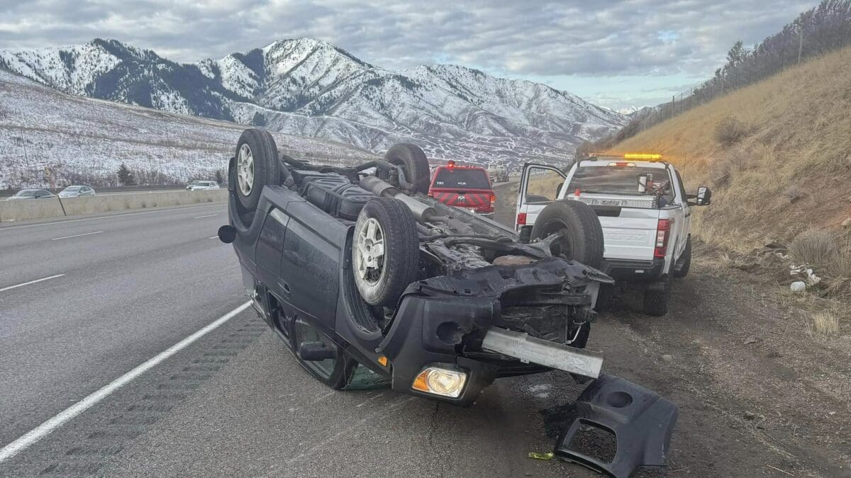 Single-Vehicle Rollover on I-80 Westbound Draws Quick Response from PCFD and UHP