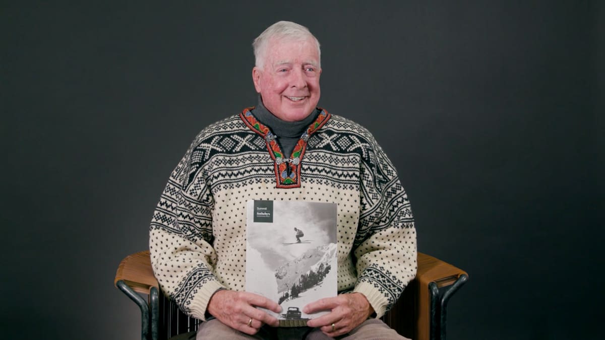 Skiing legend Bill Shorter in an interview for Summit Sotheby's Collections Magazine.