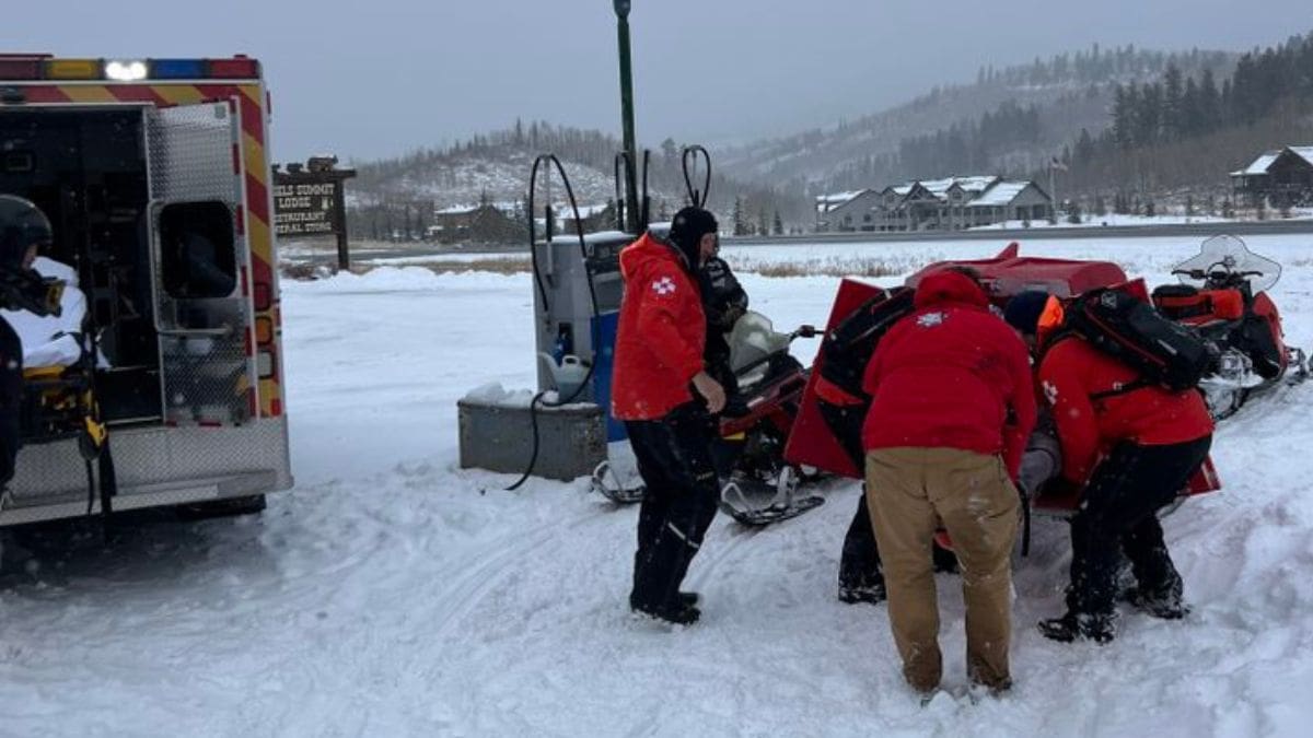 Wasatch County Search and Rescue assisted an injured snowmobiler on Dec. 2, 2023.