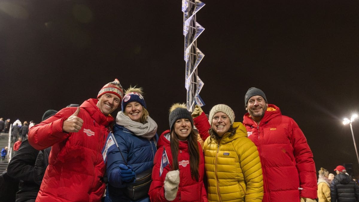 Members of the Park City Council at the Olympic Plaza on Dec. 1, 2023.
