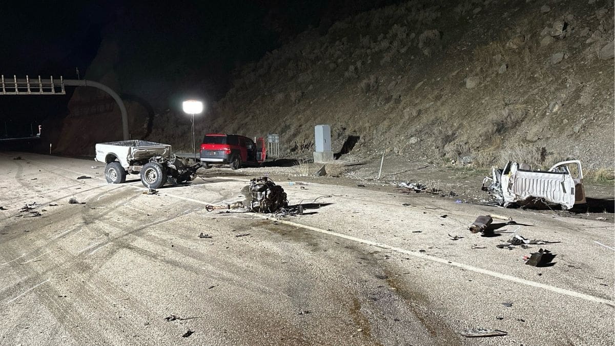 A man was killed on Wednesday after colliding with two other vehicles on I-80.
