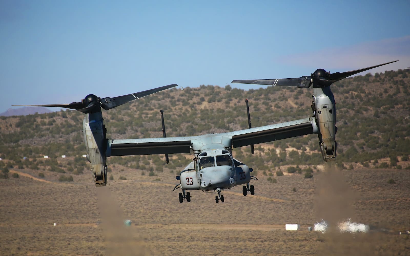 An aircraft similar to the Osprey that crashed off the coast of Japan last week.