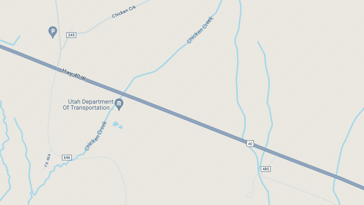 The approximate location of the accident.