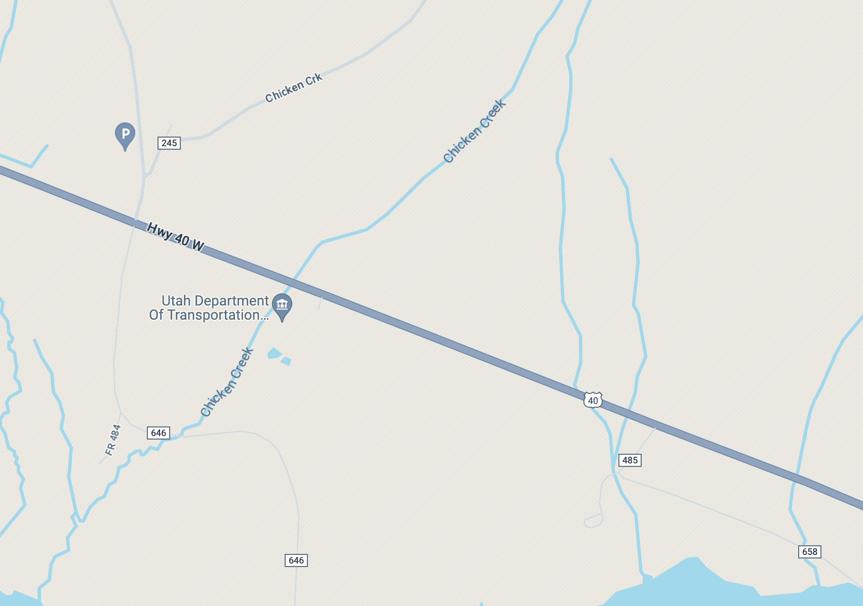 The approximate location of the accident.