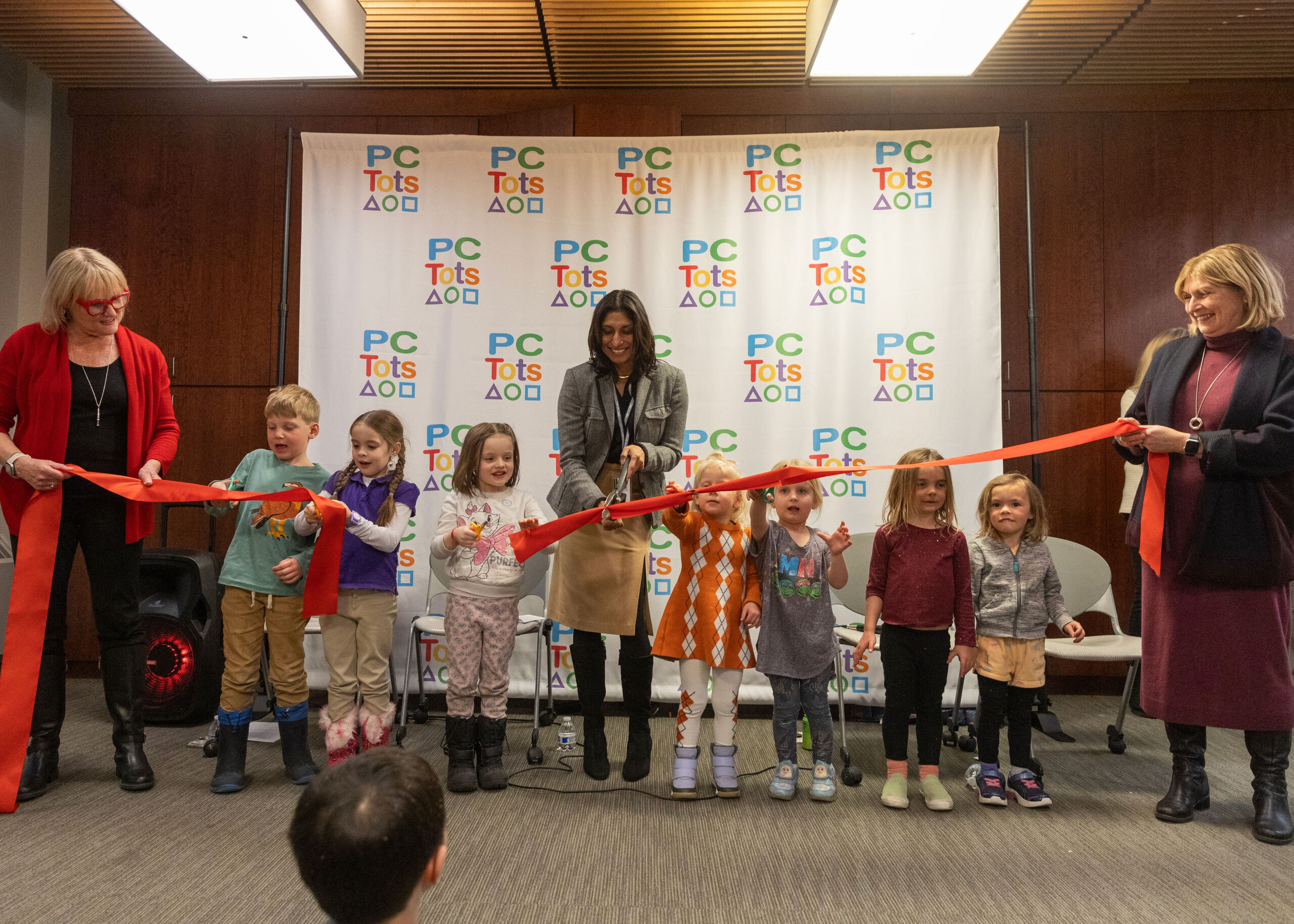 PC Tots celebrated the ribbon-cutting of its third center, located in the Park City Library. Feb. 6, 2024.