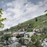 An artistic rendering of the cross valley view of the proposed home Matthew and Tatiana Prince seek to build on King Road in Park City.