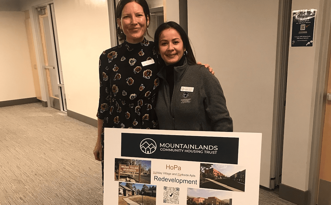 The Housing Resource Center's housing advocate, Megan McKenna and housing navigator, Angelica Espinoza.