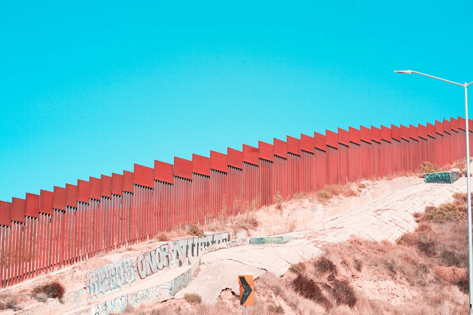 The U.S.- Mexico border.