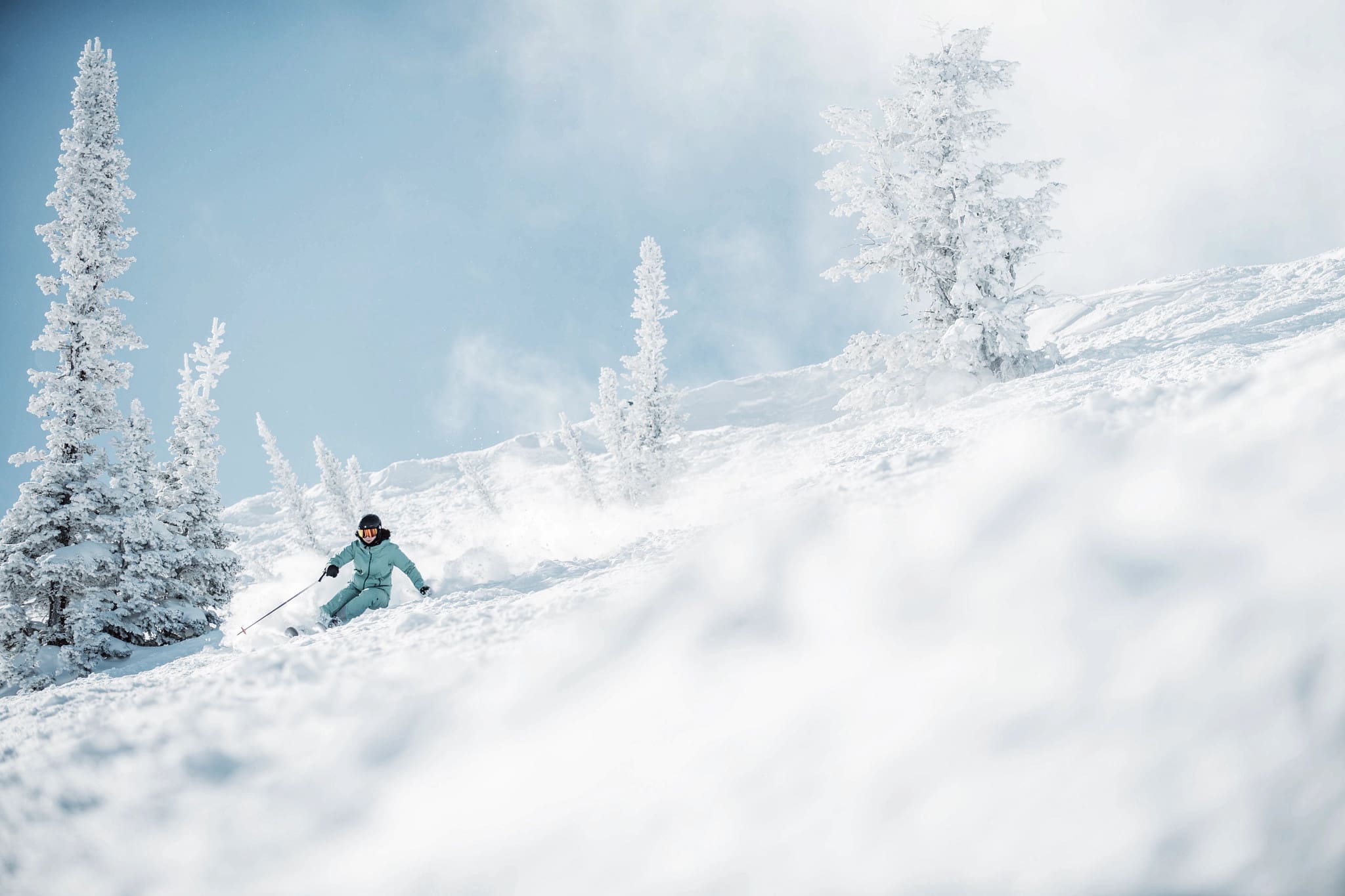 A skier enjoys some fresh snow at Deer Valley Resort in Park City. (Deer Valley Resort)