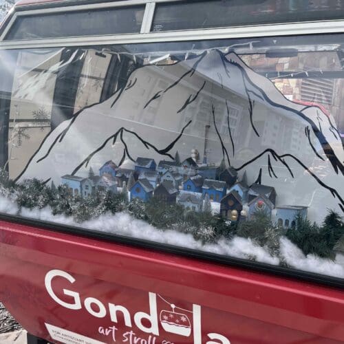 Elizabeth Walsh's gondola "A Stroll through Park City"