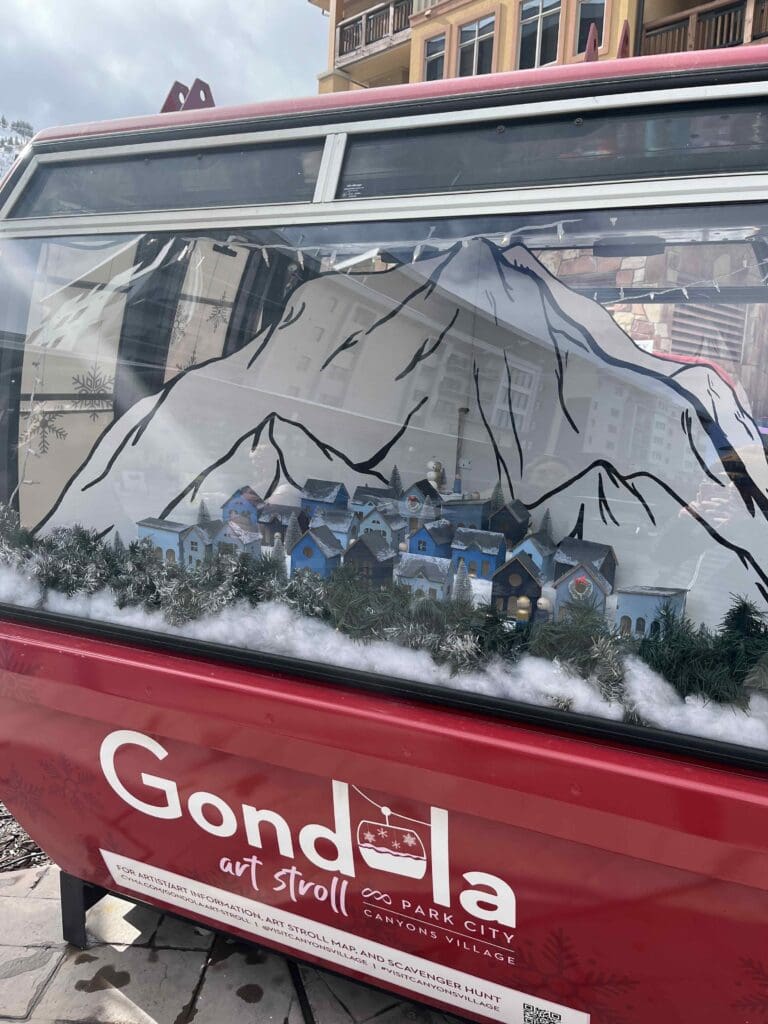 Elizabeth Walsh's gondola "A Stroll through Park City"