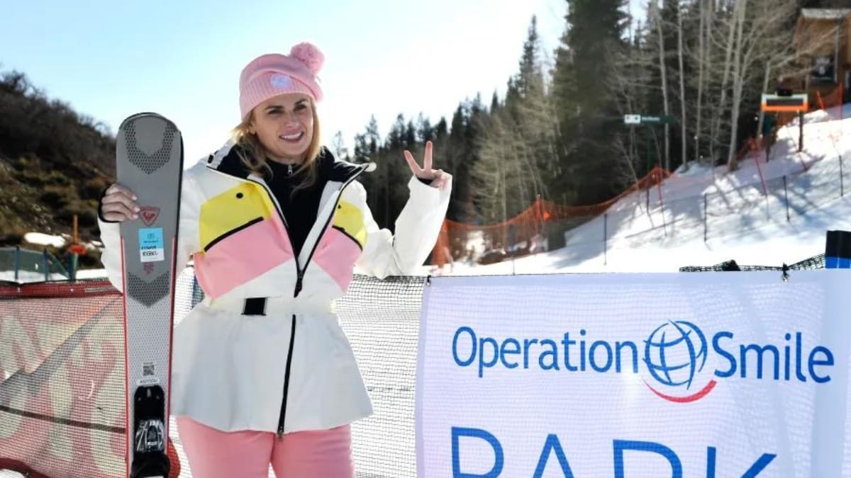 Rebel Wilson poses in Deer Valley at the 2023 Operation Smile event in Park City
