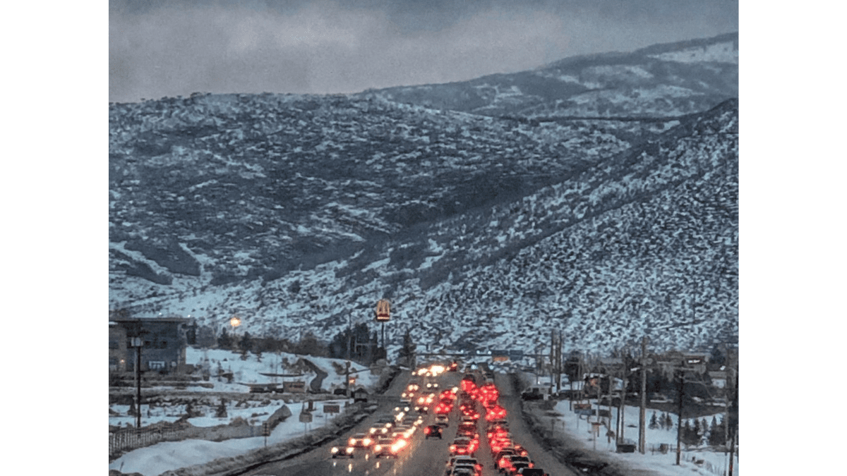 Park City traffic at Kimball Junction.