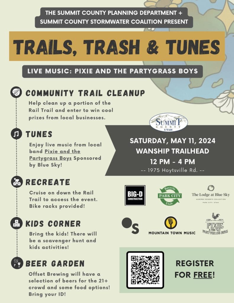 Trash Trails and Tunes Flier
