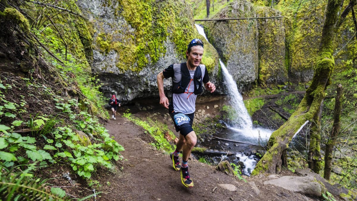 Adam Loomis traveled from Park City to Oregon and won the 100km running race held in the Columbia River Gorge.