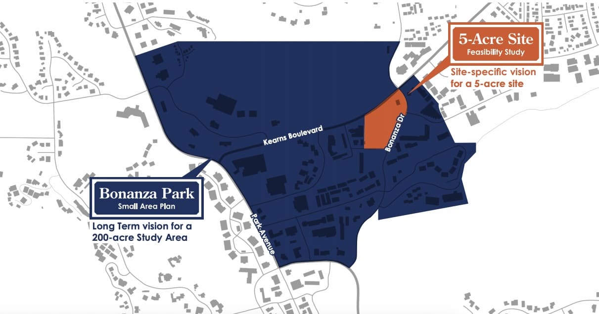 Bonanza Park and Five-Acre Site.