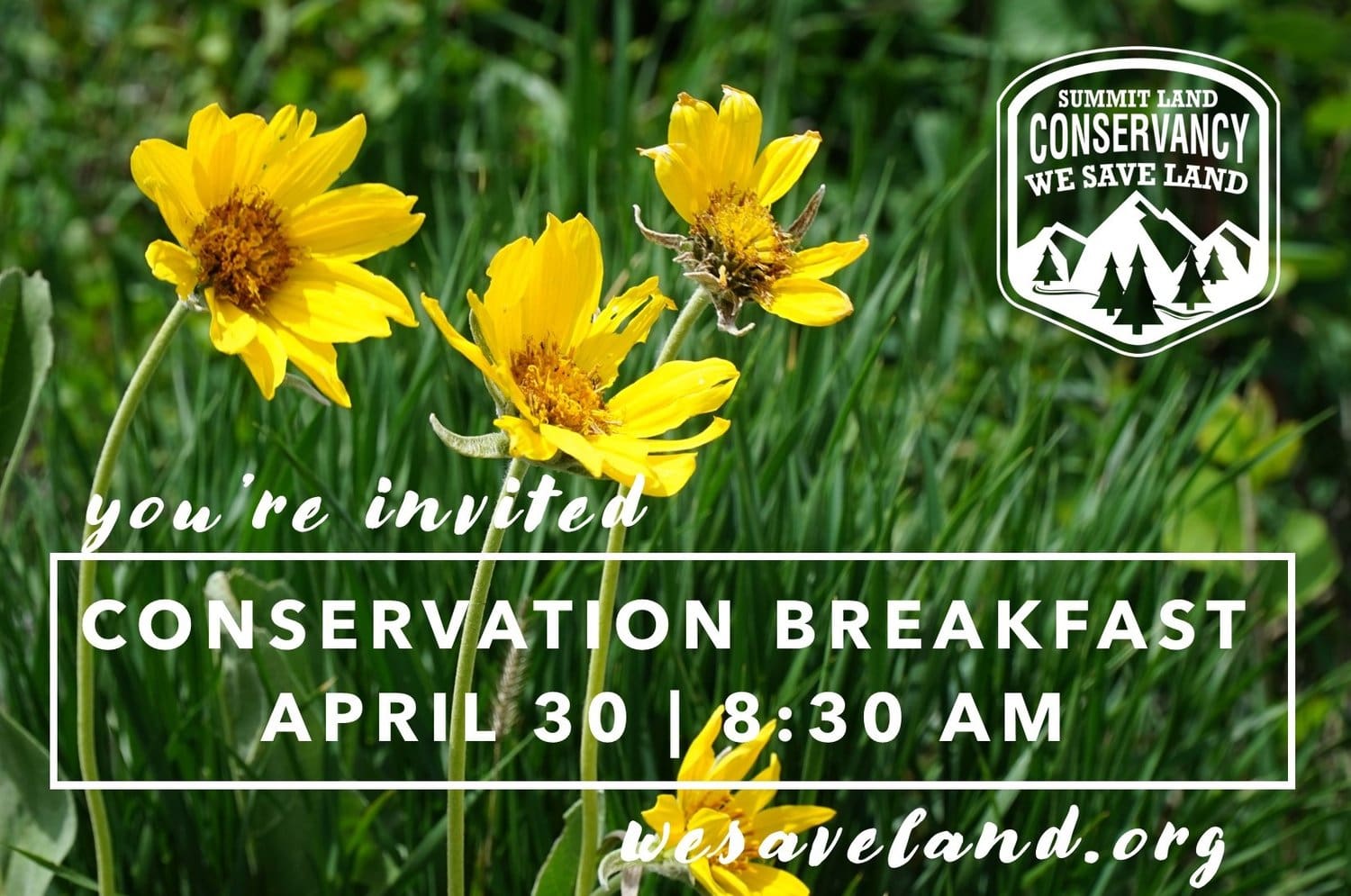 Deer valley will host the Summit Land Conservancy Conservation Breakfast.