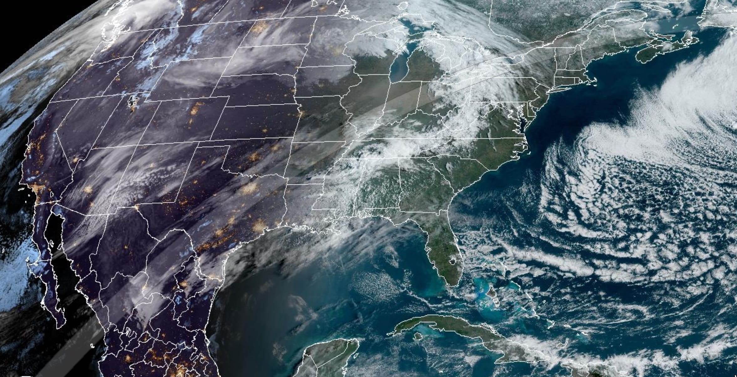 2024 Solar Eclipse from space