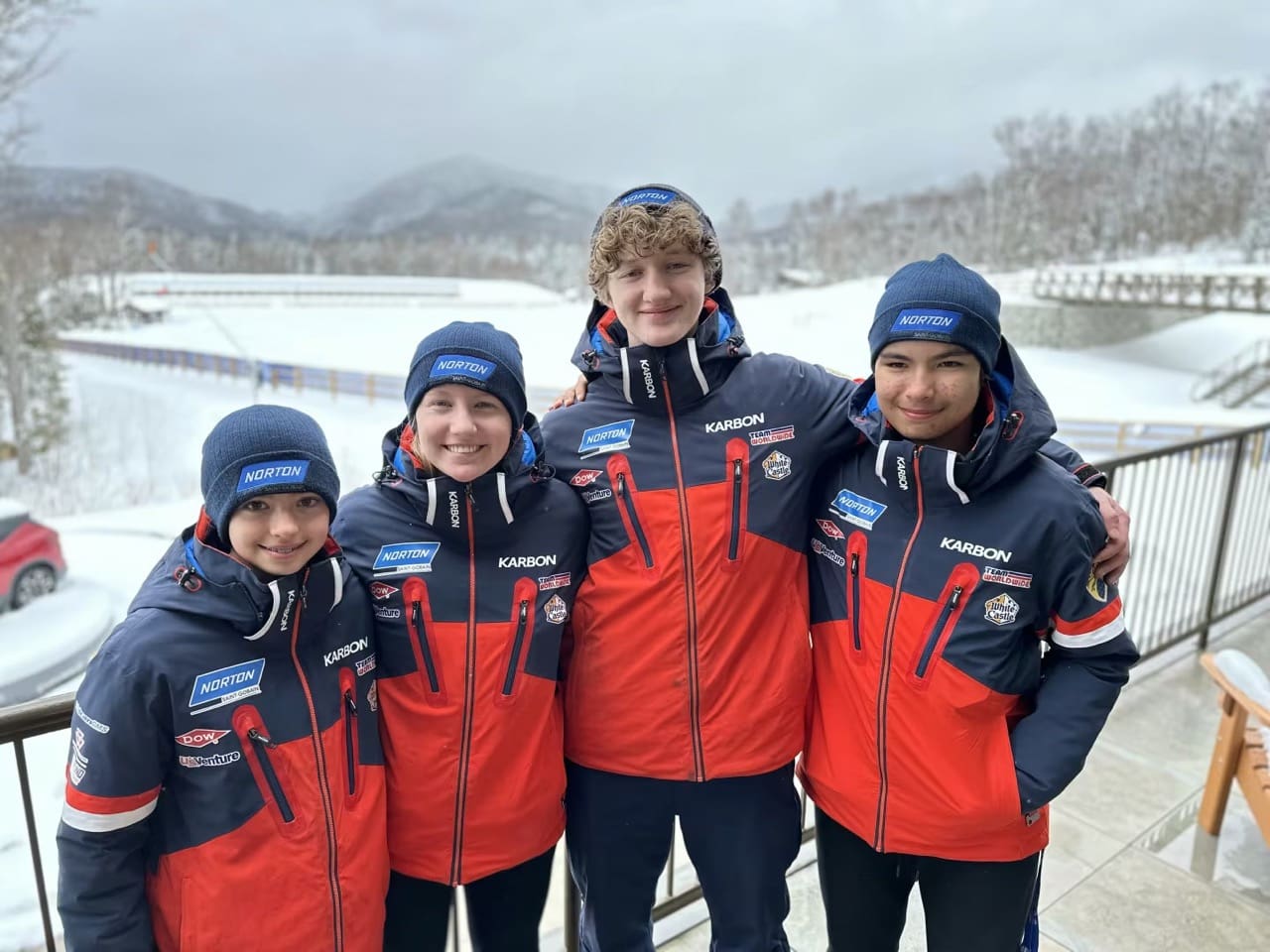 Competitors at Lake Placid's Luge Youth National Championships.