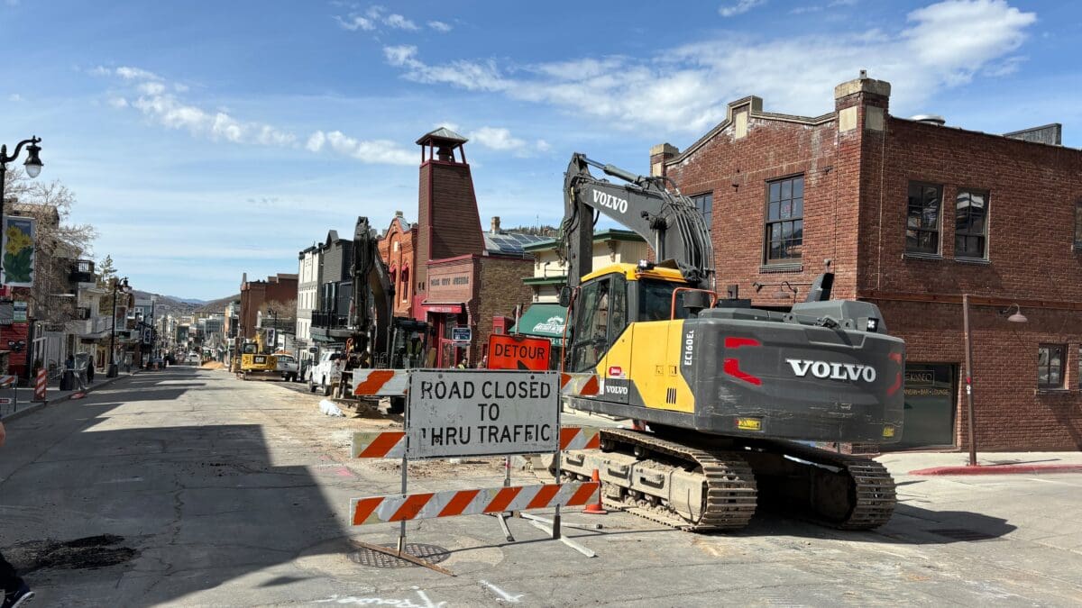 Main Street closure for water line replacement.