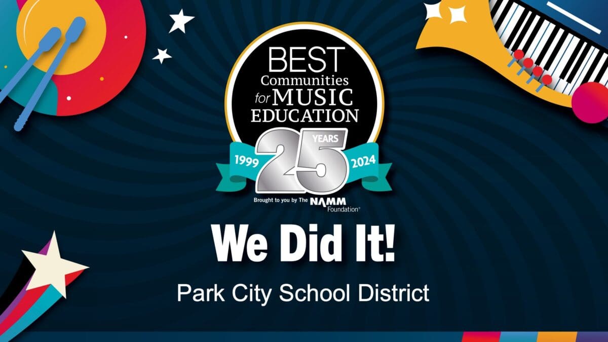 Park City School District has been identified as a "Best Community for Music Education" by the National Association of Music Merchants (NAMM).