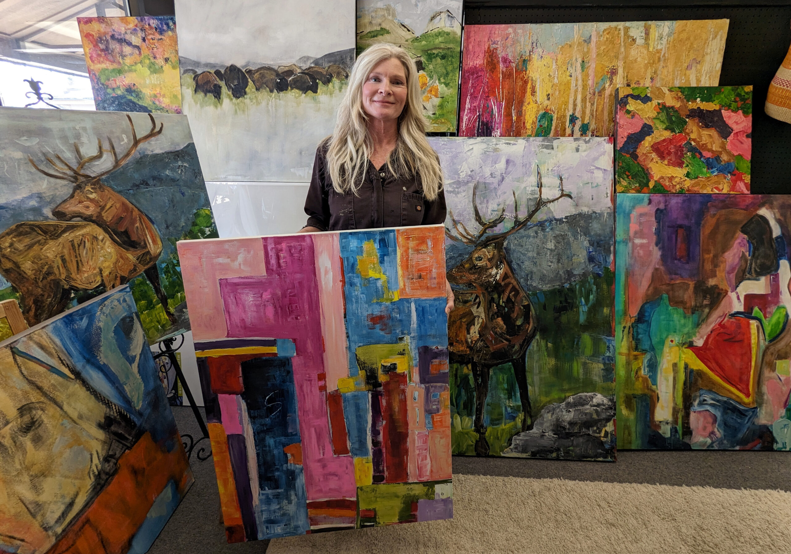 Sherry at her studio.