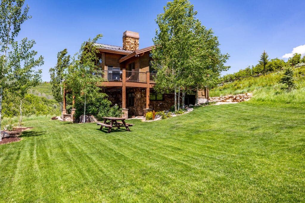 Aspen Lane backyard and decks.