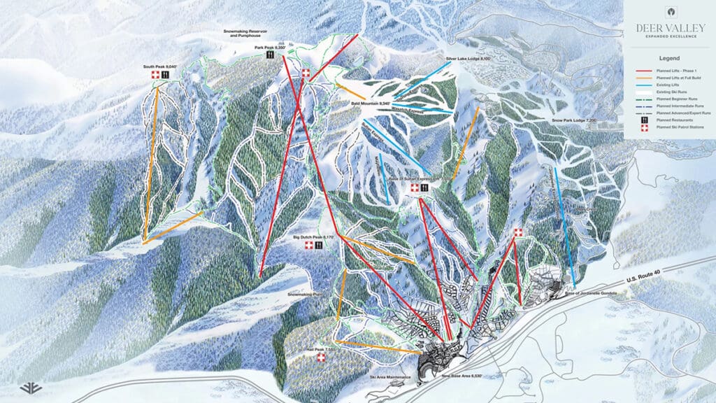 The recent approval for the development of Park Peak will make Deer Valley one of the largest ski areas in North America with over 5,700 acres of skiable terrain.